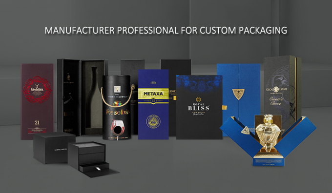 Картон творческой черноты логотипа роскошный упаковывая овальную круглую коробку бокала трубки для вина