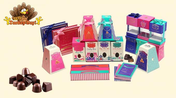 упаковка шоколада картона роскошных коробок шоколадов дизайна изготовленная на заказ