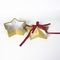 Customized Gold Star Gift Box, Red Ribbon Wedding Candy Box, Exquisite Holiday Gift Packaging Box