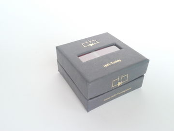 Luxury Black Rigid Gift Packaging Boxes, Foil Stamping Paper Packaging Boxes For Promotion