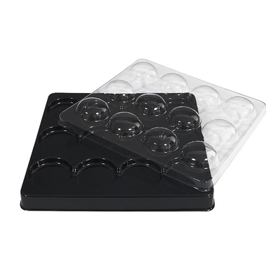 Chocolate blister inner tray customized food candy blister lining biscuit PET tray packaging box