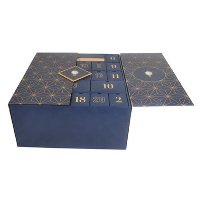 Cardboard C2S artpaper Custom Advent Calendar Box Christmas Gift